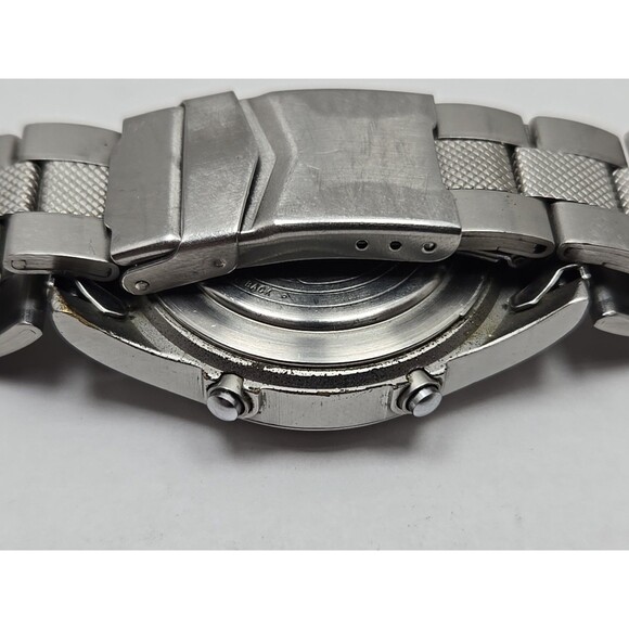 Vintage Timex Expedition Ana Digi Blue Dial Watch Indiglo 50M Alarm New Battery - Picture 13 of 14